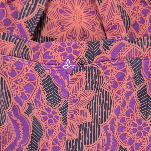 Prana Quinn Dress Women's Small Pink Geometric Pattern Shelf Bra Athletic - Picture 3 of 9